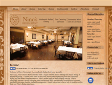 Tablet Screenshot of ninosrestaurant.com